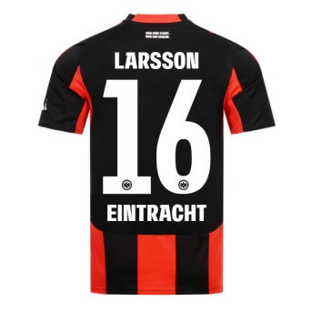 Billige Fotballdrakt Eintracht Frankfurt Hugo Larsson #16 Replika Hjemmedrakt 2025-26 Kortermet